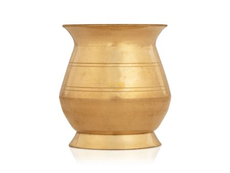 Brass Lota - 3 x 2.75 Inches | Brass Chombu  Brass Kalash Pot  Kalasam for Pooja  80 Gms Approx For Discount