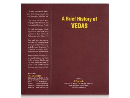 A Brief History Of Vedas - English | by K. Suresh  Hindu Vedas Book Sale