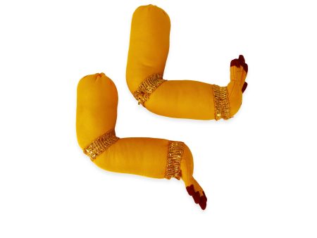 Lakshmi Hand and Leg Set  - 12  Inches |  Yellow Hastam Padham  Cloth Varalakshmi Hand and Leg for Deity Décor For Discount