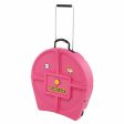 Hardcase Cymbal Case w  Wheels & Pull Handle | 22  - Pink Online Sale