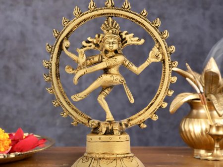 Natraj Murti - 5.5 x 4 Inches | Antique Brass Idol  Nataraja Vigraham for Pooja  300 Gms Approx Online