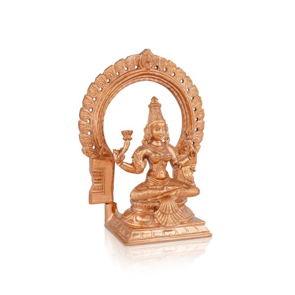 Lakshmi Idol With Arch - 7.5 x 5.5 Inches | Panchaloha Statue  Laxmi Idol for Pooja  1.675 Kgs Approx Online