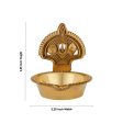 Shanku Chakra Namam Deepam - 2.25 x 2.25 Inches | Brass Lamp  Brass Deepam  Shanku Chakra Namam Diya for Pooja For Sale