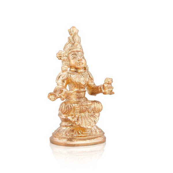 Annapurna Devi - 2.5 x 1.25 Inches | Panchaloha Statue  Sitting Annapoorani Statue for Pooja  80 Gms Approx Supply