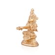 Annapurna Devi - 2.5 x 1.25 Inches | Panchaloha Statue  Sitting Annapoorani Statue for Pooja  80 Gms Approx Supply