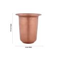 Coffee Tumbler - 3.5 x 3 Inches | Copper Tumbler  Brass Cup for Home  60 Gms Approx For Sale