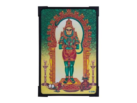 Hanuman Design Laminated Photo Frame - 9 x 7 Inches | Standing Anjaneya Laminated Picture Frame for Home Decor Hot on Sale