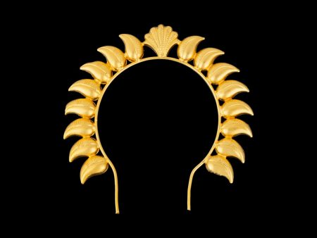 Hair Arch - 4 x 4 Inches | Gold Polish Jewellery  Mango Design Hair Accessory  Artificial Jewellery for Deity For Sale