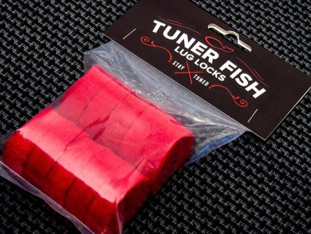 Tuner Fish Lug Locks Cymbal Felts 10pk, Red on Sale