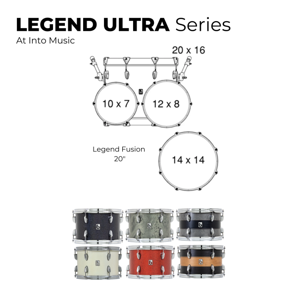 British Drum Company Legend Ultra Series 20  Fusion Drum Kit Online Hot Sale