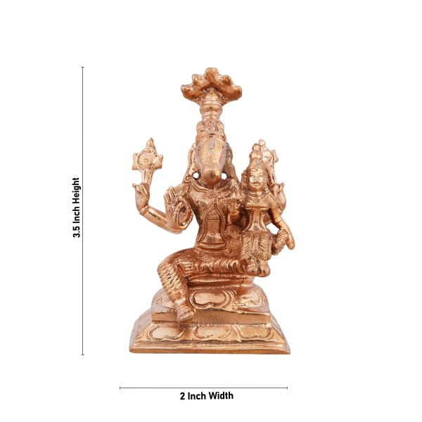 Lakshmi Hayagreevar Idol With Nagam - 3.5 x 2 Inches | Panchaloha Statue  Lakshmi Hayagriva Statue for Pooja on Sale