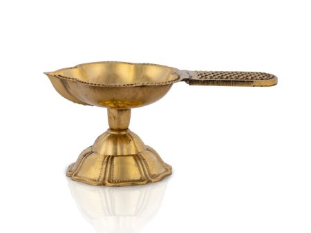 Kapoor Dhani With Handle - 1.5 x 2 Inches | Camphor Burner With Base  Brass Lakshmi Aarti for Pooja  50 Gms Online Hot Sale