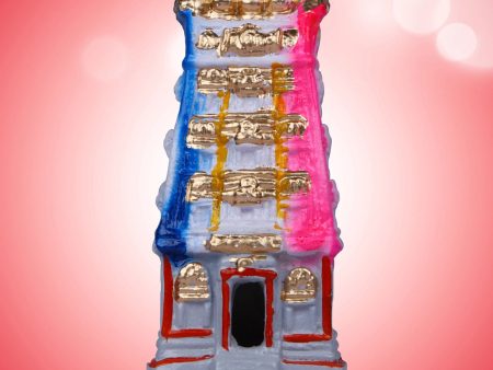 Gopuram Clay Golu Bommai - 6 x 3 Inches | Giri Golu Doll  Navaratri Golu Bomma  Gombe  Bommai For Sale