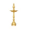 5 Face Kerala Vilakku - 13 x 4.75 Inches | Brass Kerala Kuthu Vilakku  Kerala Lamp for Pooja  480 Gms Approx Online now