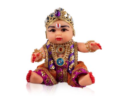 Baby Kannan Plastic Golu Bommai - 4 x 4 Inches | Giri Golu Doll  Navaratri Golu Bomma  Gombe  Bommai Supply