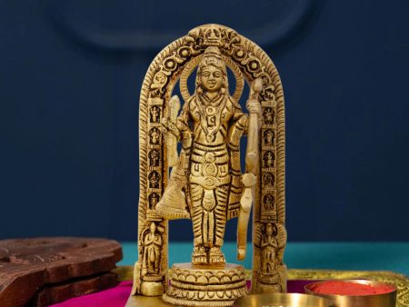 Ayodhya Rama Idol - 4.5 x 2.5 Inches | Antique Brass Idol  Ayodhya Ramar Statue for Pooja  375 Gms Approx Online Sale