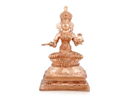 Annapuran Devi Murti - 3.5 x 2 Inches | Panchaloha Statue  Annapurna Murti for Home  170 Gms Approx Discount