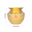 Brass Lota - 5 x 4.25 Inches | Brass Chombu  Kalash Pot  Kalasam for Pooja  260 Gms Approx For Discount