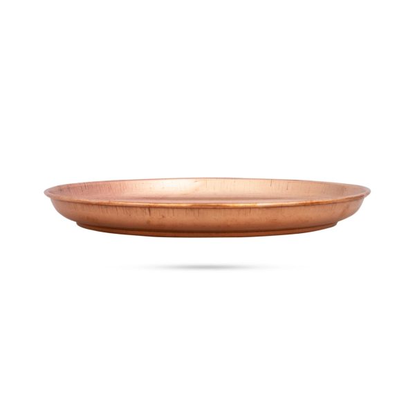 Copper Plate - 0.5 x 5 Inches | Thali Plate  Pooja Plate for Home  25 Gms Approx Online