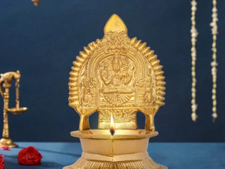 Kamakshi Deepam - 5.5 x 4.5 Inches | Brass Kamatchi Vilakku  Kamatchi Amman Vilakku for Pooja  430 Gms Approx Online