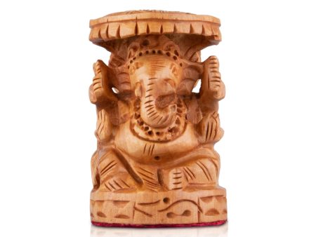 Chatter Ganesh Murti - 2.5 x 1.5 Inches | Wooden Statue  Ganapati Idol  Vinayagar Statue for Home Decor Sale