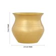 Brass Lota - 2 x 2.5 Inches | Brass Chombu  Brass Kalash Pot  Kalasam for Pooja  60 Gms Approx For Sale