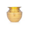 Brass Lota - 5 x 4.25 Inches | Brass Chombu  Kalash Pot  Kalasam for Pooja  260 Gms Approx For Discount