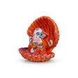 Painted Ganesh Murti - 4 x 3.5 Inches | Aluminium Vinayagar Statue  Shell Ganesha Statue for Pooja Discount