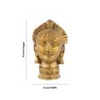 Brass Gauri Head - 3.5 x 2 Inches | Brass Gowri Head  Devi Head for Pooja  300 Gms Approx For Discount