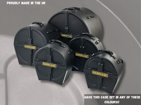 HARDCASE Drum Kit Cases Fusion Set 20 , 14 , 12 , 10  + 14  Snare Online