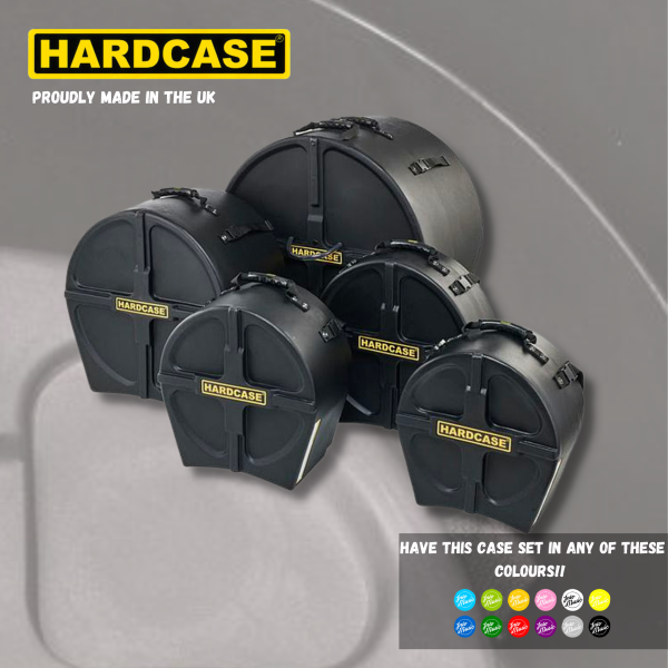 HARDCASE Drum Kit Cases Fusion Set 20 , 14 , 12 , 10  + 14  Snare Online