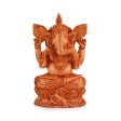 Ganesh Murti - 6 x 4 Inches | Wooden Statue  Sitting Vinayaka Statue  Ganpati Murti for Pooja For Discount