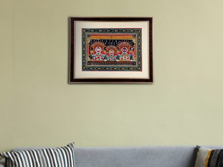 Pattachitra Painting Frame - 19 x 15 Inches | Puri Jagannath Hand Painted Frame  Patachitra Painting for Home Hot on Sale