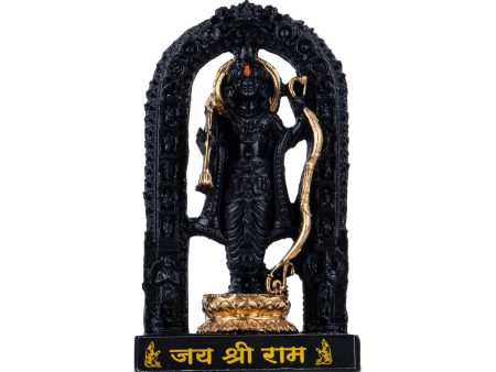 Ayodhya Rama Idol - 6.5 x 3.5 Inches | Poly Resin Statue  Black Polish Ayodhya Ramar Statue for Pooja Cheap