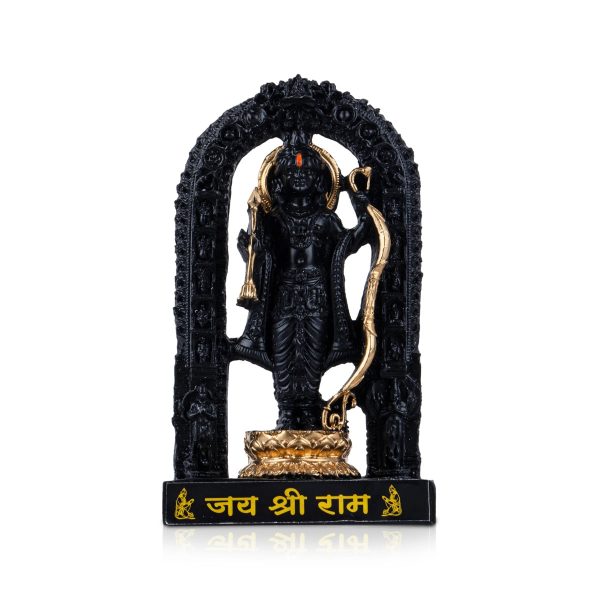 Ayodhya Rama Idol - 6.5 x 3.5 Inches | Poly Resin Statue  Black Polish Ayodhya Ramar Statue for Pooja Cheap