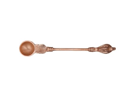 Achmani - 7 x 4 Inches | Nagam Handle Uddharani  Copper Achmani  Pali Spoon for Pooja  100 Gms Approx For Discount