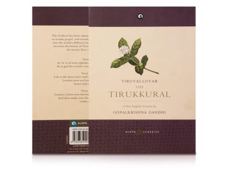 Tiruvalluvar The Tirukkural - English | by Gopalkrishna Gandhi, Tiruvalluvar  Poetry Book Sale