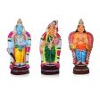 Andal Rangamannar Garudazhwar Clay Golu Bommai Set - 10 x 4 Inches | Giri Golu Doll  Navaratri Golu Bomma Gombe Bommai Cheap