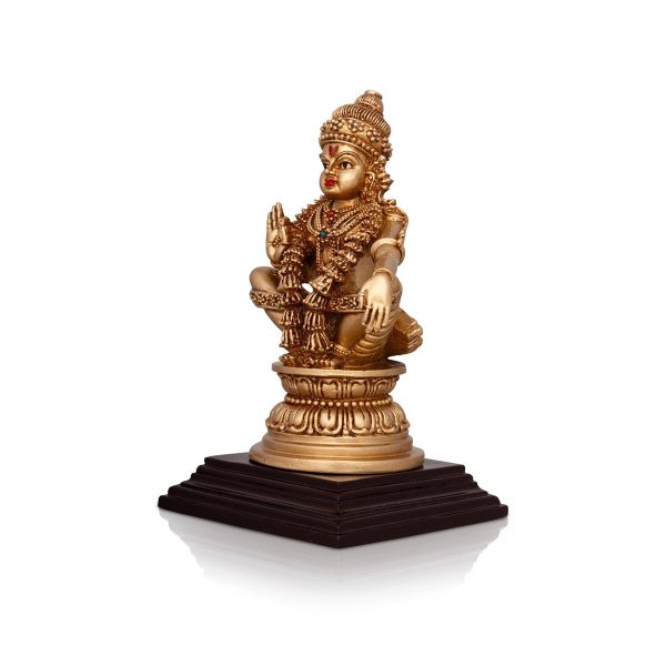 Ayyappan Statue - 7 x 4 Inches | Resin Statue  Ayyappa Idol  Ayyappan Vigraham for Pooja Online Hot Sale