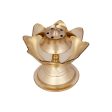 Agarbathi Stand - 2.5 x 2.5 Inches | Lotus Design Brass Incense Holder for Pooja  50 Gms Approx For Discount