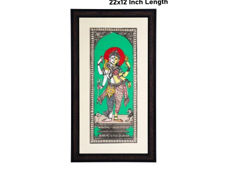 Pattachitra Painting Frame - 22 x 12 Inches | Ardhanarishvara Design Patachitra Painting  Hand Painted Frame Fashion