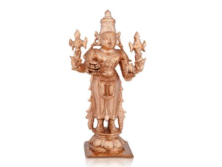 Dhanvantari Murti - 4 x 2.5 Inches | Panchaloha Statue  Dhanvantari Statue  Standing Dhanvantri Murti for Pooja Online