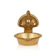 Shanku Chakra Namam Deepam - 2.25 x 2.25 Inches | Brass Lamp  Brass Deepam  Shanku Chakra Namam Diya for Pooja For Sale