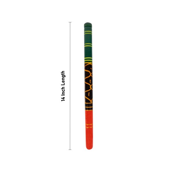 Dandiya Sticks Pair - 14 Inches | Decorated Dandiya Kolattam Stick  Handmade Dandiya Sticks for Dance For Discount