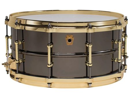 Ludwig Black Beauty Snare Drum | 14 x 6.5” - Gold Brass Hardware For Sale