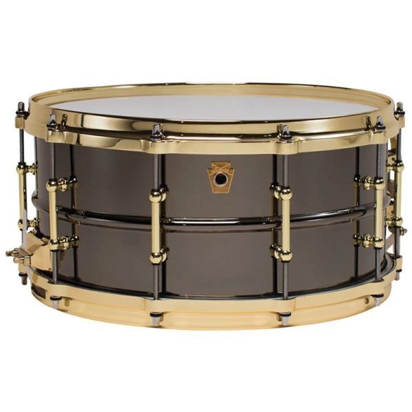 Ludwig Black Beauty Snare Drum | 14 x 6.5” - Gold Brass Hardware For Sale