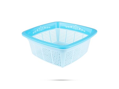 Kitchen Basket - 3.5 x 8.5 Inches | Plastic Basket  Fruits Basket  Square Shape Storage Basket for Home Online now