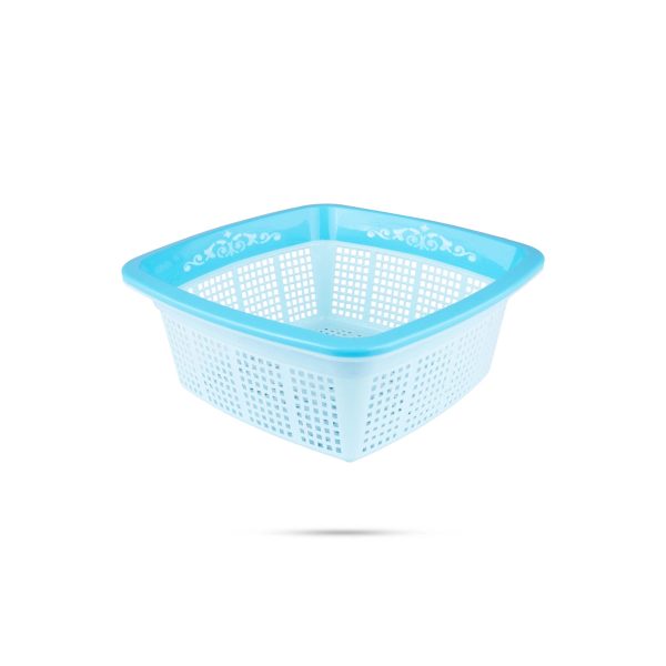 Kitchen Basket - 3.5 x 8.5 Inches | Plastic Basket  Fruits Basket  Square Shape Storage Basket for Home Online now