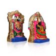 Balaji Perumal Thayar Clay Golu Bommai Pair - 10 x 9 Inches | Giri Golu Doll Navaratri Golu Bomma Gombe Bommai Online