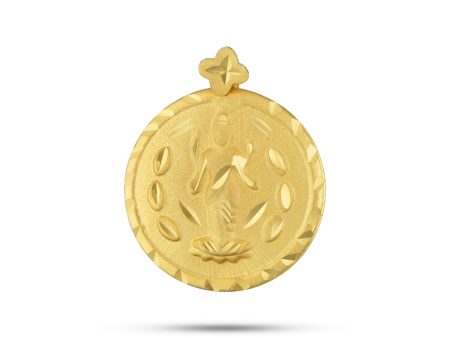 Gold Polish Dollar - 1 x 0.75 Inches | Gold Polish Pendant  Gold Polish Locket for Women Sale